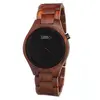Unisex drevené hodinky TimeWood "Rosso" | Hnedá