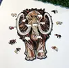 Drevené farebné puzzle (mamut) | Balenie: krabica