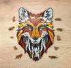 Drevené farebné puzzle (líška) | Veľkosť: S