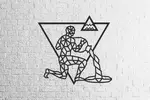 Nástenné drevené puzzle (znamenie Vodnár)