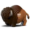 Farebné 3D puzzle z ekologicky hrubého kartónu "Bizón"