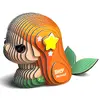 Farebné 3D puzzle z ekologicky hrubého kartónu "Morská víla"