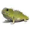 Farebné 3D puzzle z ekologicky hrubého kartónu "Chameleón"
