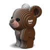 Farebné 3D puzzle z ekologicky hrubého kartónu "Medvedík"
