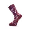 Vianočné veselé ponožky Folkies "Nordic bordo" | Veľkosť: 35-38