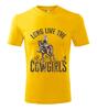 Dámske tričko "Western cowgirls" | Veľkosť: XS | Žltá