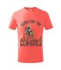 Dámske tričko "Western cowgirls" | Veľkosť: XS | Oranžová