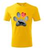 Dámske tričko "Dog lovers" | Veľkosť: XS | Žltá