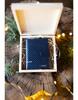 Pánska peňaženka v darčekovej krabičke MK01 | Balenie: Vianočný motív | Tmavomodrá