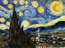 Reprodukcia od slovenskej maliarky Lenky Kresáčovej "Hviezdna obloha Vincent Van Gogh"