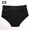 2 x Dámske absorpčné nohavičky BATHORY | Veľkosť: M | Čierna