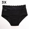 3 x Dámske absorpčné nohavičky BATHORY | Veľkosť: S | Čierna