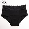 4 x Dámske absorpčné nohavičky BATHORY | Veľkosť: M | Čierna