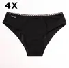 4 x Dámske absorpčné nohavičky HEDI 2 | Veľkosť: XS | Čierna