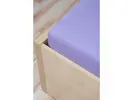 Elastická napínacia plachta Jersey SuperStretch | Rozmer: 90/100 x 200 cm | Fialová