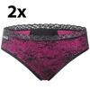 2 x Dámske absorpčné nohavičky RUBY | Veľkosť: XXS | Čierna/bordová