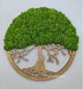 Machový obraz ručne vyrobený na Slovensku "Strom života" (svetlohnedá/zelený mach) | Rozmer: 30 cm