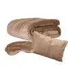 3-dielny SET: Záťažová deka + zatemňovacia maska + vankúš | Hmotnosť: 5 kg | Mandľová