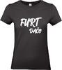 Dámske bavlnené tričko "Furt dačo" | Veľkosť: L | Čierna