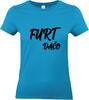 Dámske bavlnené tričko "Furt dačo" | Veľkosť: XL | Tyrkysová