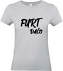 Dámske bavlnené tričko "Furt dačo" | Veľkosť: XL | Svetlosivá
