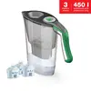 2,3 l Filtračná kanvica Laica Lucia + 3 ks filtru Bi-flux | Zelená / J9086A1