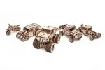 5-dielna Sada mechanický modelov 3D puzzle značky Ugear "Vozidlá"