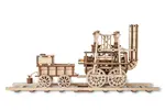 Mechanický model 3D puzzle značky Ugears "Lokomotíva"