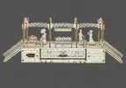 Mechanický model 3D puzzle značky Ugears "Železničná stanica"
