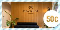 Darčeková peňažná poukážka do Mazreku Dental na všetky stomatologické úkony v hodnote 50 eur