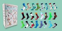 Adventný kalendár s ponožkami pre chlapcov (veľkosť 30-34)