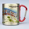 300 ml Turistický nerezový termohrnček "Chata pod Rysmi" | Strieborná