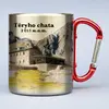 300 ml Turistický nerezový termohrnček "Téryho chata" | Strieborná