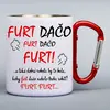 300 ml Turistický nerezový termohrnček "Furt dačo" | Biela