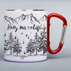 300 ml Turistický nerezový termohrnček "Hory ma volajú" | Biela
