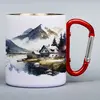 300 ml Turistický nerezový termohrnček "Chata" | Biela