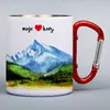 300 ml Turistický nerezový termohrnček "Moje hory" | Biela