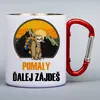 300 ml Turistický nerezový termohrnček "Pomaly ďalej zájdeš" | Biela
