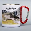 300 ml Turistický nerezový termohrnček "Téryho chata" | Biela