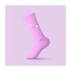 Zdravotné ponožky s glitter ozdôbkou Karpathia "Motýľ" | Veľkosť: 36-38 | Fialová