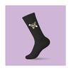 Zdravotné ponožky s glitter ozdôbkou Karpathia "Motýľ" | Veľkosť: 36-38 | Čierna