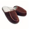 Pánske kožené papuče s ovčou vlnou (model Pardály) | Veľkosť: 40 | Hnedá