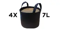 4 x 7 l Textilný kvetináč TEX BAGS