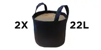 2 x 22 l Textilný kvetináč TEX BAGS