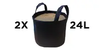 2 x 24 l Textilný kvetináč TEX BAGS