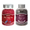 2 x 600 g Balenie solí do kúpeľa (indická čierna + "staré dobré časy")