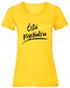 Dámske bavlnené tričko "Čistá psychiatria" | Veľkosť: XS | Žltá