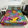 Bavlnený prehoz s indickým motívom na jednolôžko | Om mandala