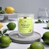 180 g Handmade sójová sviečka s dreveným knôtom "Bergamot & Verbena"