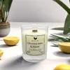 180 g Handmade sójová sviečka s dreveným knôtom "Citrónová tráva & Zázvor"